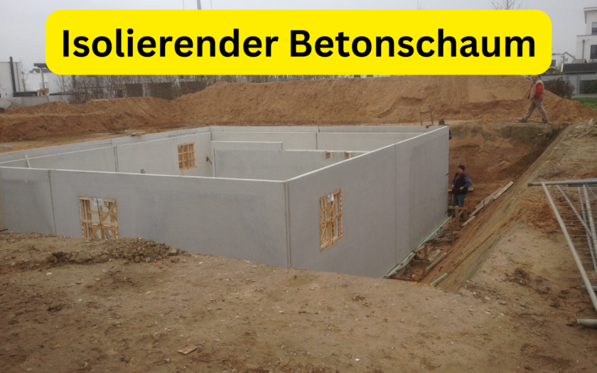 Isolierender Betonschaum