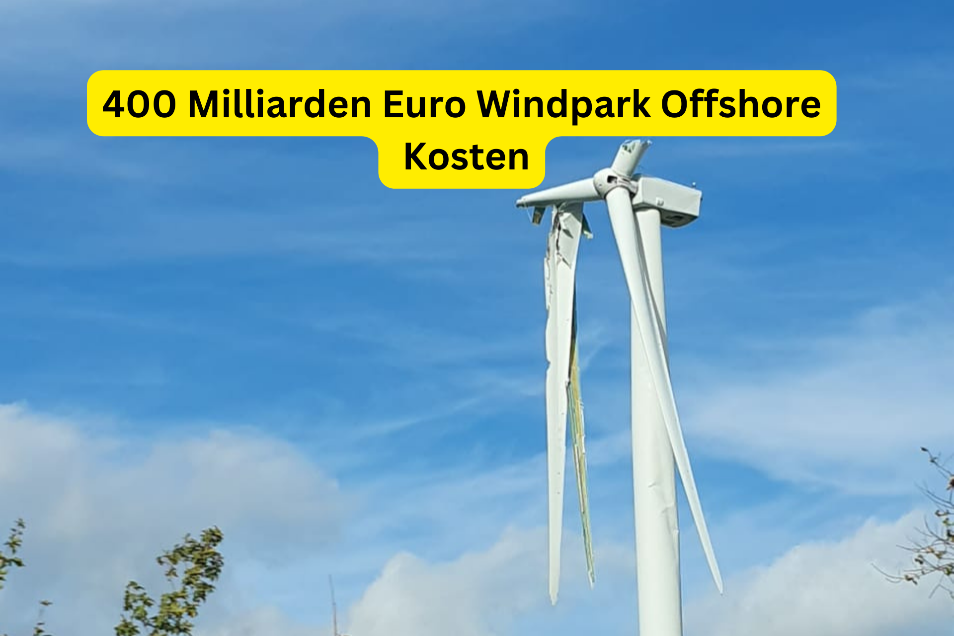 400 Milliarden Euro Windpark Offshore Kosten