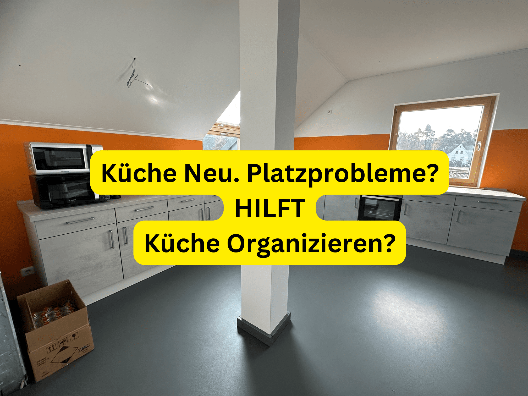 Küche Neu. Platzprobleme