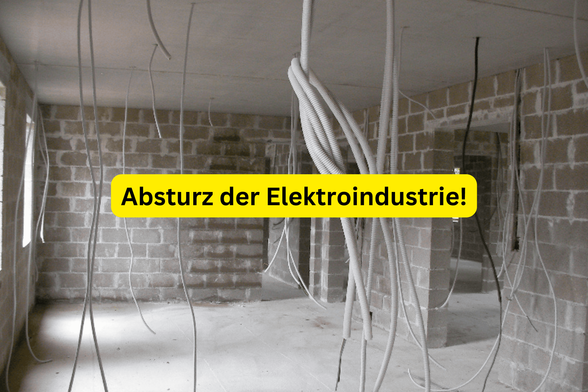 Absturz der Elektroindustrie!