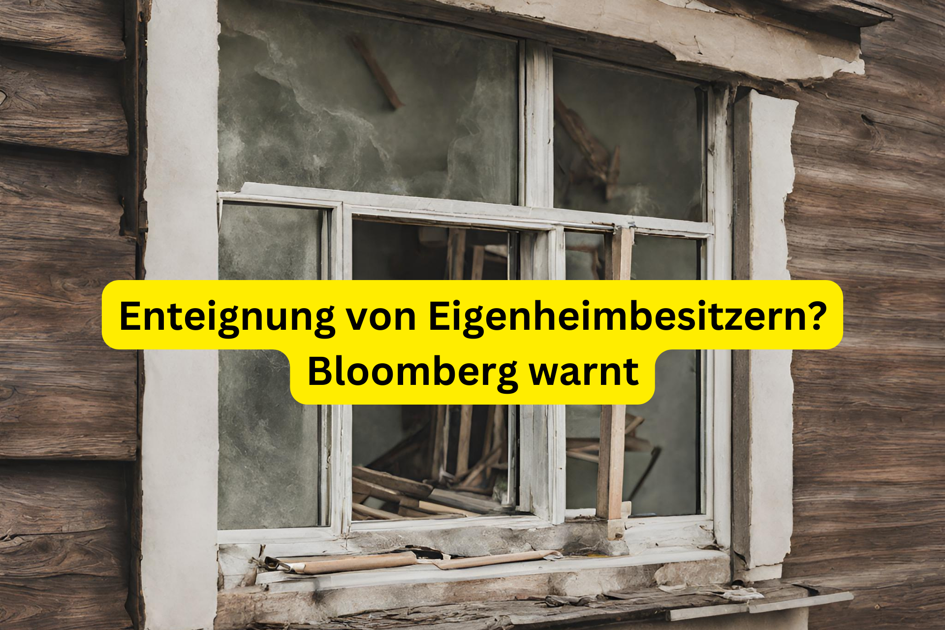 Enteignen von Hausbesitzer, laut Bloomberg