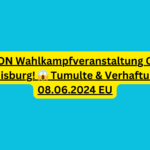 ESKALATION Wahlkampfveranstaltung Olaf Scholz SPD Duisburg! 😱 Tumulte & Verhaftungen 💥 08.06.2024 EU