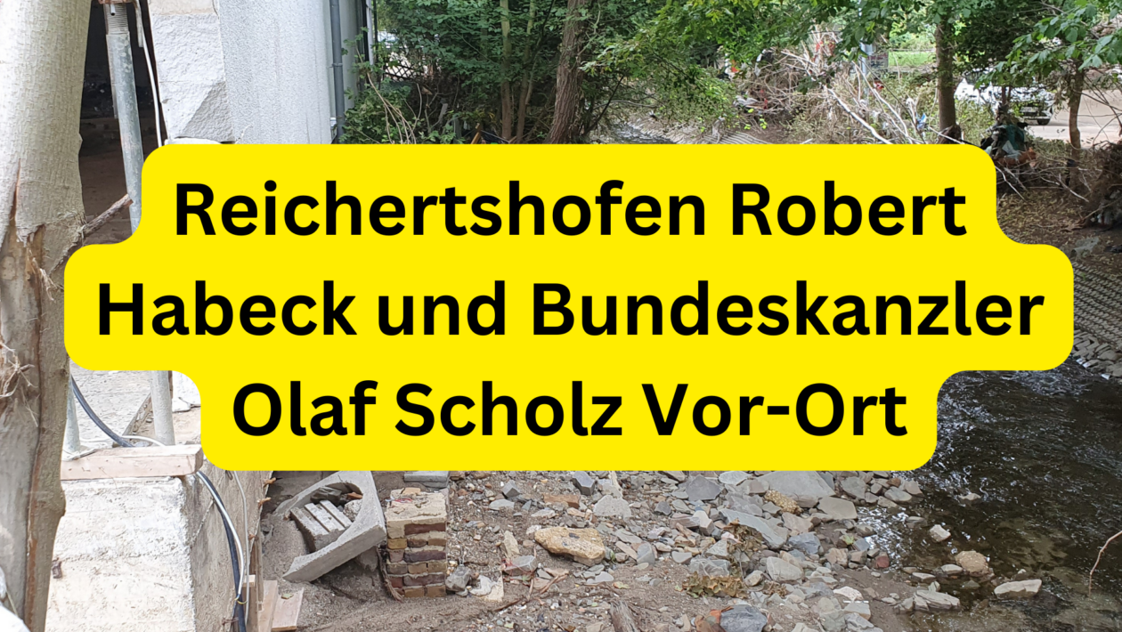 Reichertshofen Robert Habeck und Bundeskanzler Olaf Scholz Vor-Ort