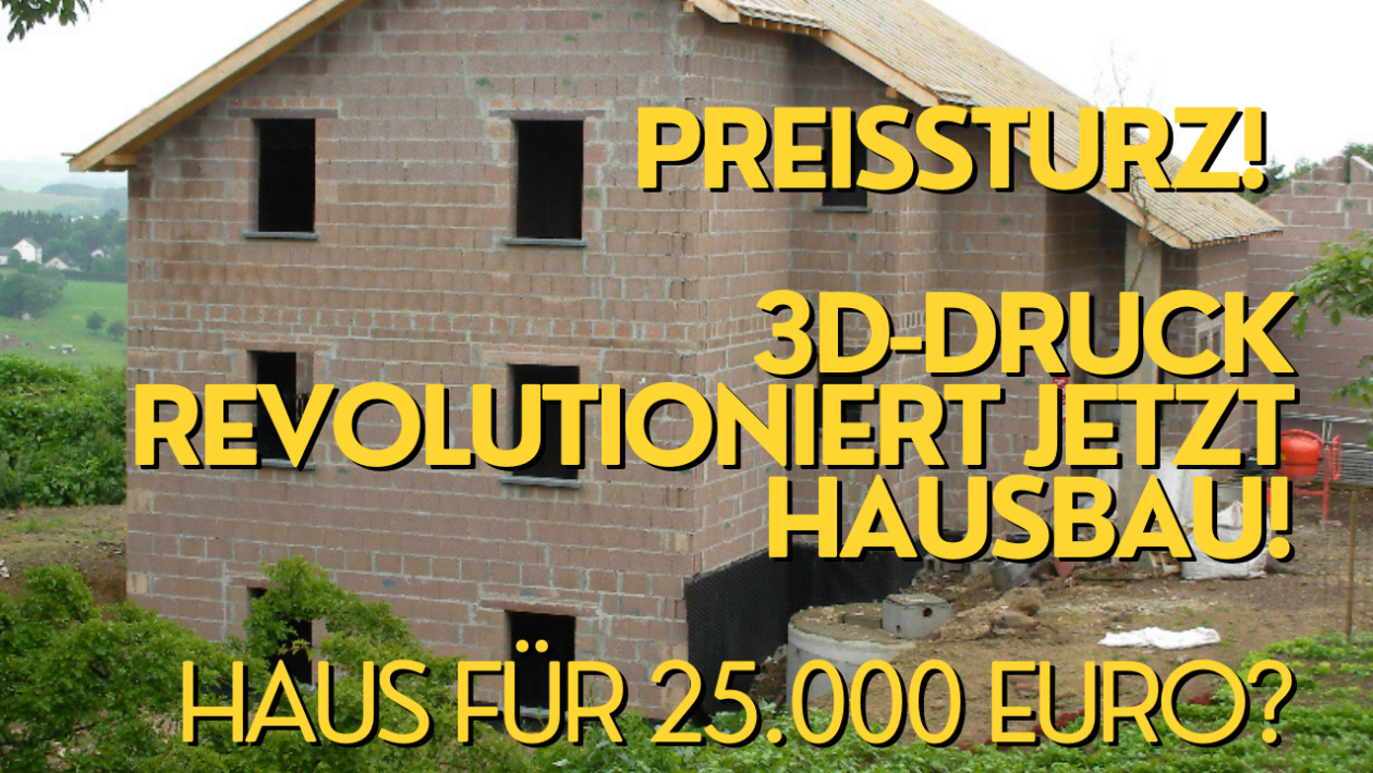 Haus aus 3D Drucker - nur 25.000 Euro