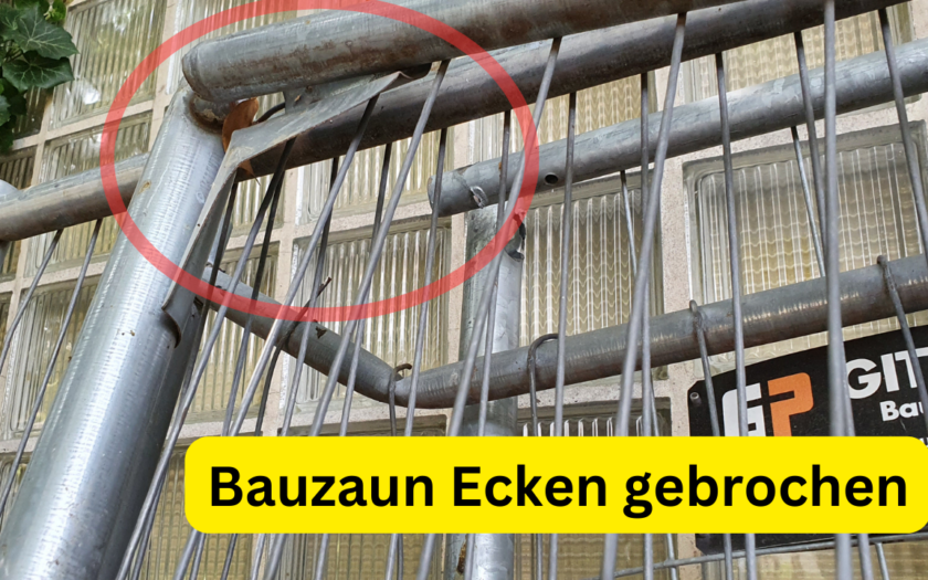 Bauzaun selber reparieren