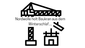 Nordwolle Baukran Winter