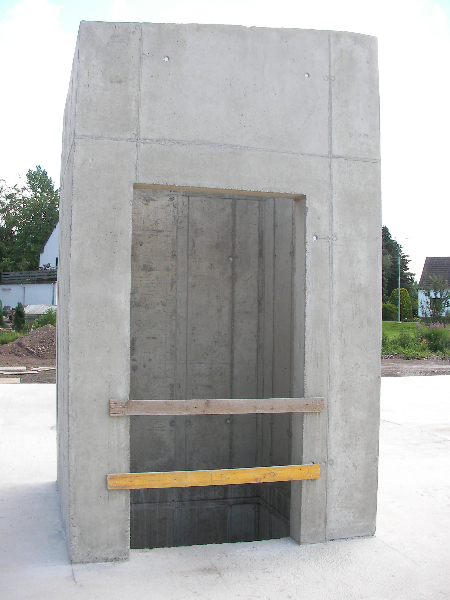 Sichtbeton Fahrstuhlschacht